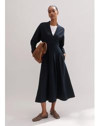 ME+EM - Travel Tailoring Fit And Flare Midi Dress - Lyst
