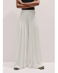 ME+EM - Satin Back Crepe Wide Leg Trouser - Lyst