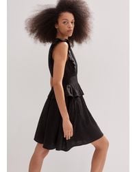 ME+EM - Cheesecloth Fit And Flare Short Dress - Lyst