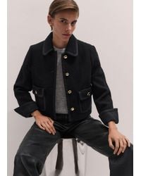 ME+EM - Straight Cropped Bound Jacket - Lyst