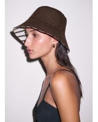 ME+EM - Stripe Reversible Bucket Hat - Lyst