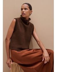 ME+EM - Crop Sweater Vest - Lyst