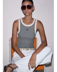 ME+EM - Swan Slim Tank Top - Lyst