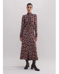 ME+EM - Tulip Print Midi Dress//Multi - Lyst