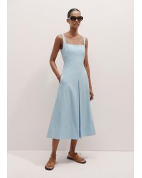 ME+EM - Italian Jacquard Fit And Flare Midi Dress - Lyst