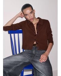 ME+EM - Cashmere Straight Button Through Cardigan - Lyst