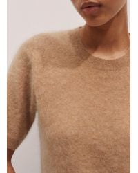 ME+EM - Brushed Cashmere Straight Knit Tee - Lyst