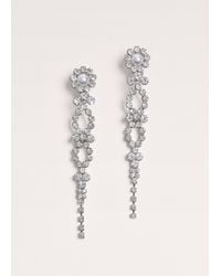 ME+EM - Diamante Drop Earrings - Lyst