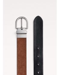 ME+EM - Round Reversible Belt Chestnut - Lyst