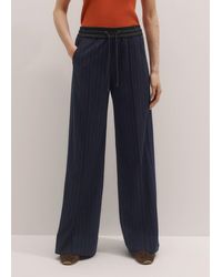 ME+EM - Pinstripe Wide-Leg Trouser - Lyst