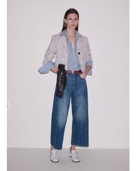 ME+EM - Cropped Exaggerated Tapered Jean - Lyst