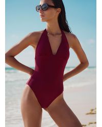 ME+EM - Adjustable Halterneck Swimsuit - Lyst