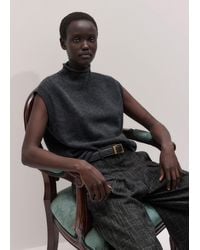 ME+EM - High Neck Knit Tank - Lyst