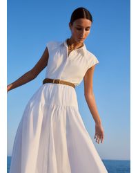 ME+EM - Cotton Poplin Maxi Shirt Dress + Belt - Lyst