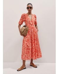 ME+EM - Cheesecloth Mono Paisley Print Maxi Dress - Lyst