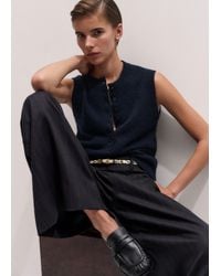 ME+EM - Henley Straight Knit Vest - Lyst