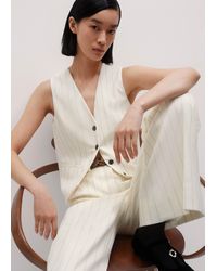 ME+EM - Metallic Pinstripe Tailored Vest - Lyst