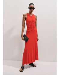 ME+EM - Fluid Crepe Jersey Ruched Maxi Dress - Lyst
