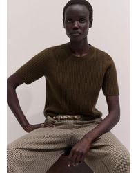 ME+EM - Merino Rib Straight Knit Tee - Lyst