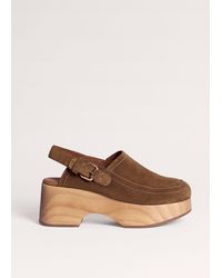 ME+EM - Suede Clog - Lyst