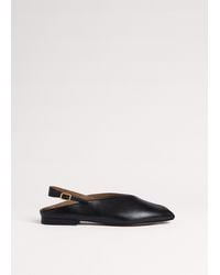 ME+EM - Peep Toe Flat Sandal - Lyst