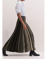 ME+EM - Fine Metallic Stripe Knit Maxi Skirt - Lyst