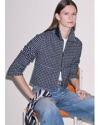ME+EM - Textured Zip-Front Relaxed Top - Lyst