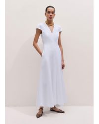 ME+EM - V-Neck Fit And Flare Maxi Dress - Lyst