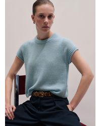 ME+EM - Merino Cashmere Silk Shrunken Baby Tee - Lyst
