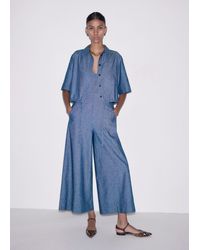 ME+EM - Two Piece Denim Jumpsuit + Shirt - Lyst