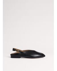 ME+EM - Peep Toe Flat Sandal - Lyst