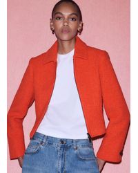 ME+EM - Cropped Boucle Jacket - Lyst