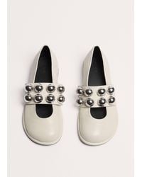 ME+EM - Oversized Stud Ballerina Flat - Lyst