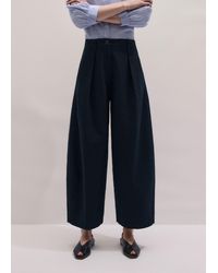 ME+EM - Textured Barrel Leg Trouser - Lyst