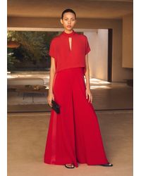 ME+EM - Wide Leg Jumpsuit + Silk Top - Lyst