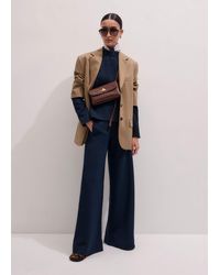 ME+EM - Cable Jacquard Wide-Leg Trouser - Lyst