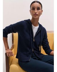 ME+EM - Cashmere Two Way Zip Straight Hoody - Lyst