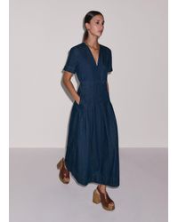 ME+EM - Panelled Fit And Flare Maxi Dress - Lyst