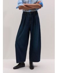 ME+EM - Pleated Barrel Jean - Lyst