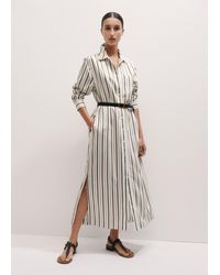 ME+EM - Fluid Maxi Shirt Dress/Tobacco - Lyst