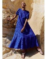 ME+EM - Statement Guipure Lace Maxi Dress - Lyst