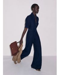 ME+EM - Wide Leg Jumpsuit + Belt - Lyst