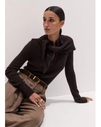 ME+EM - Responsible Alpaca Half Zip Jumper + Scarf - Lyst