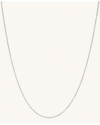 MEJURI - Chain Necklace White Gold - Lyst