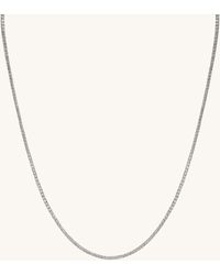 MEJURI - Lab Grown Diamond Tennis Necklace 1.8mm White Gold - Lyst