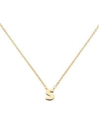 Melissa Odabash - Letter 'S' Pendant Necklace - Lyst
