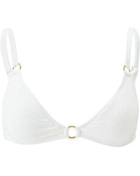 Melissa Odabash - Montenegro Cream Ribbed Bikini Top - Lyst