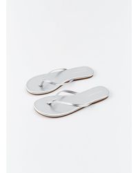 Melissa Odabash - Leather Flip Flop - Lyst