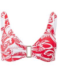 Odabash UK - Bel Air Floral Bikini Top - Lyst