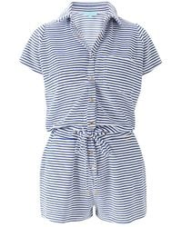 Melissa Odabash - Cheryl Stripe Playsuit - Lyst